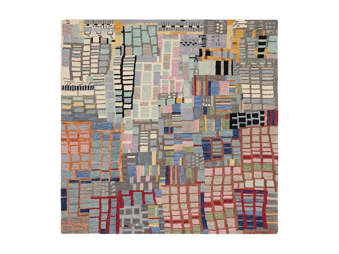 Tapis Ivoire/Noir 91 X 91 cm - Maren