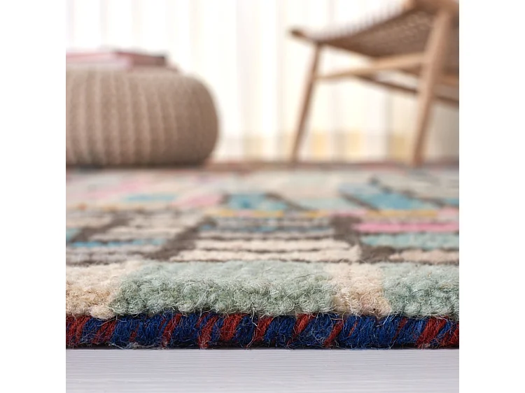 Tapis Ivoire/Noir 91 X 91 cm - Maren