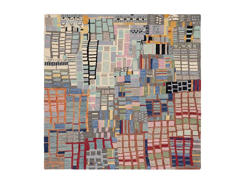 Tapis Ivoire/Noir 91 X 91 cm - Maren