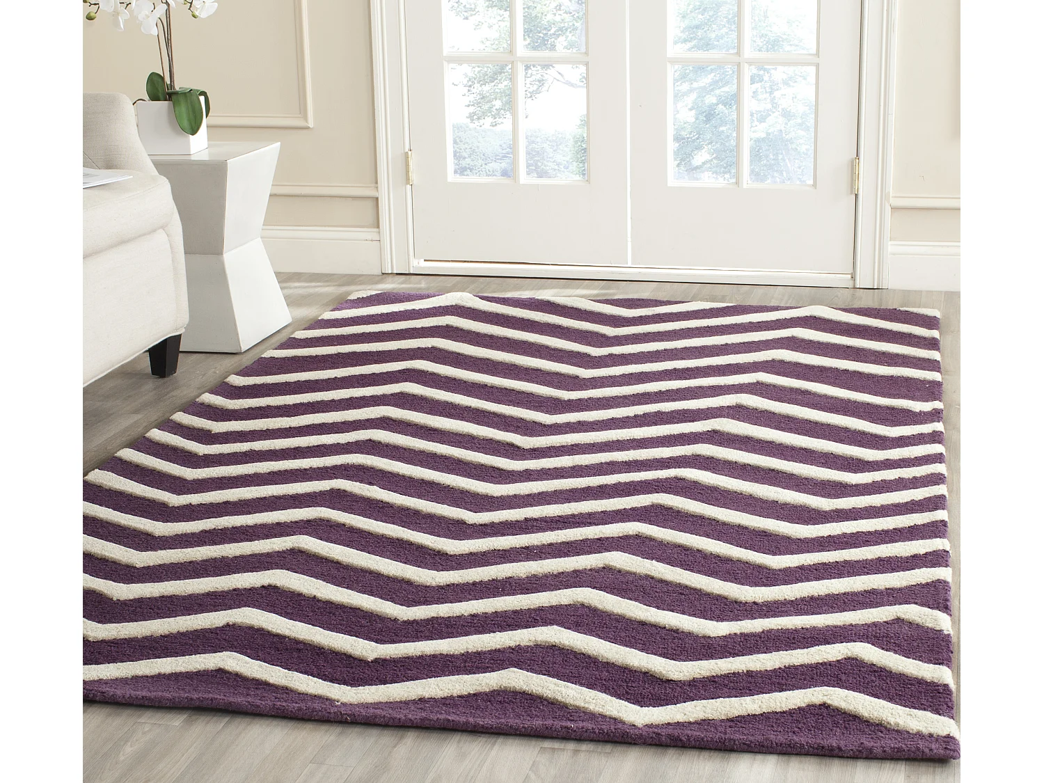 Tapis Violet/Ivoire 183 X 274 cm - Edie
