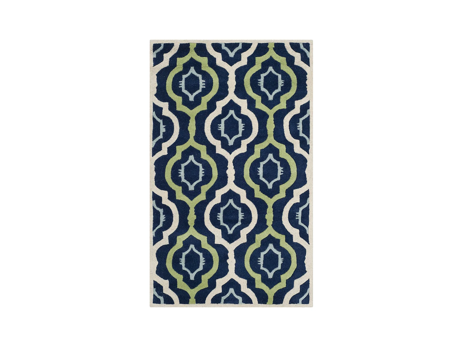 Tapis Bleu Marine/Multicolore 91 X 152 cm - Marian