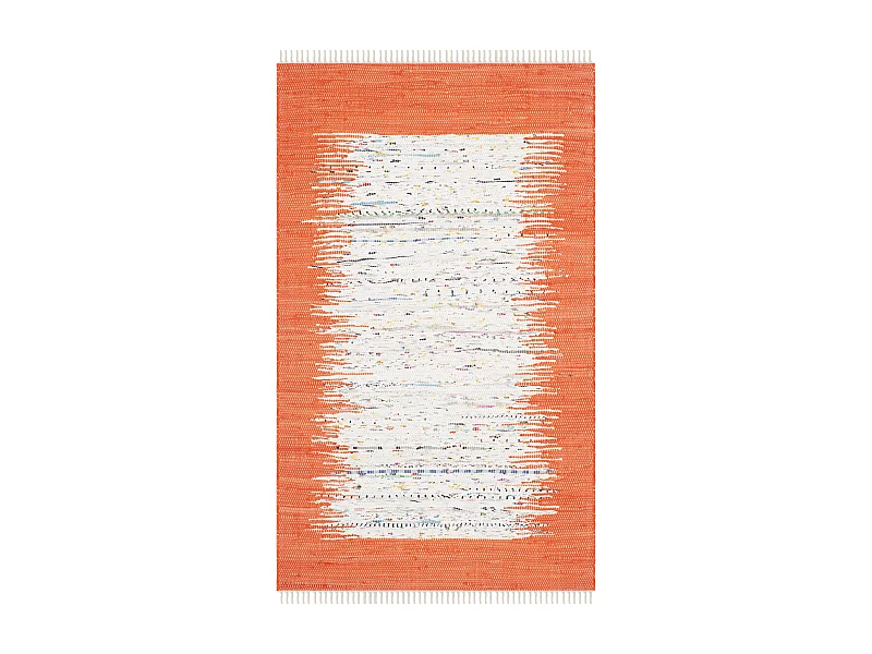 Tapis Neutre/Orange 122 X 183 cm - Saltillo