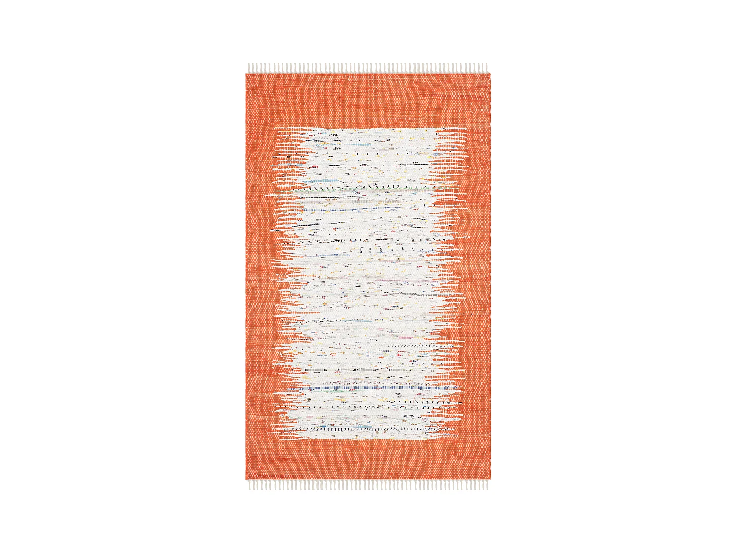 Tapis Neutre/Orange 122 X 183 cm - Saltillo