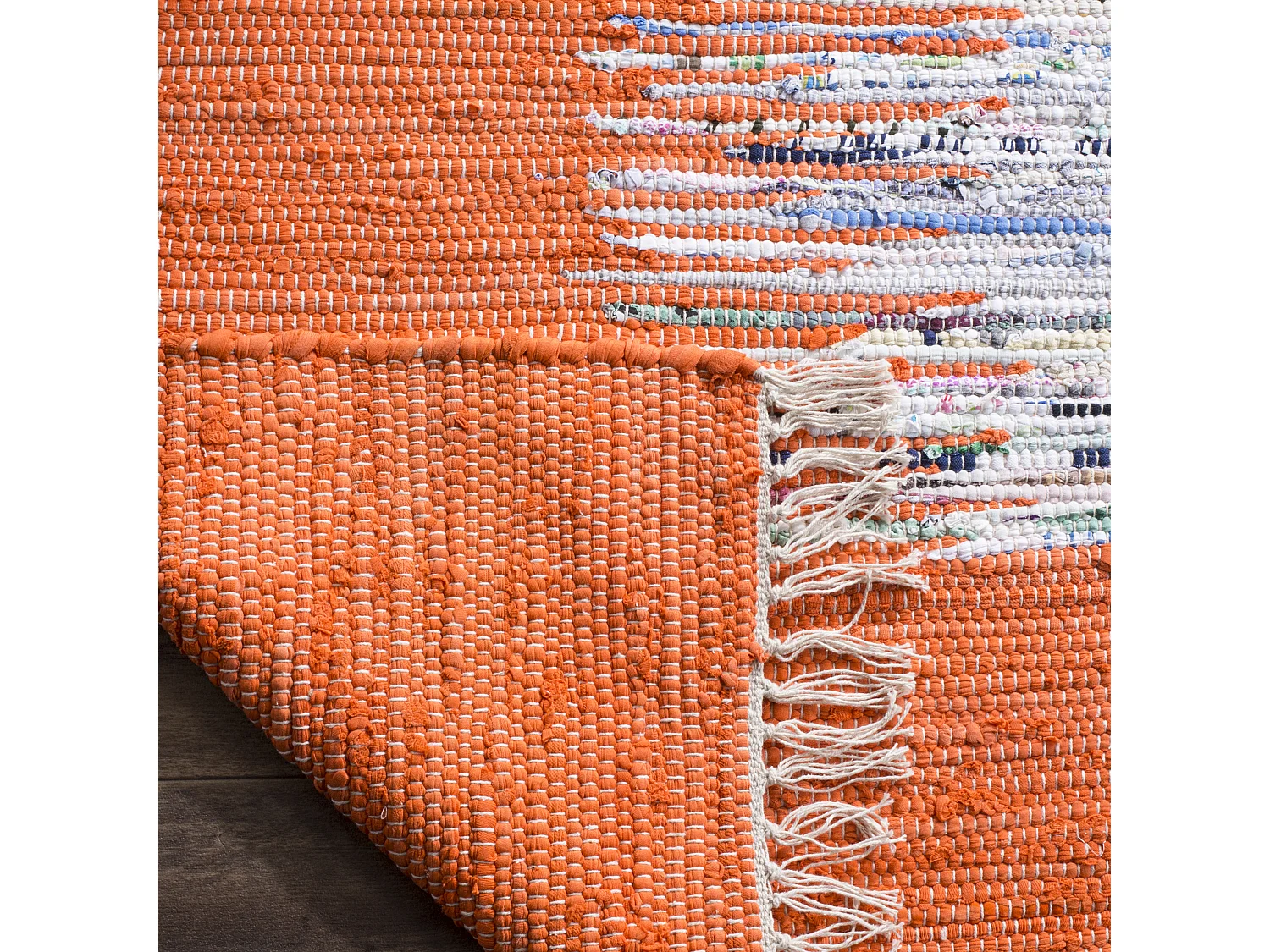 Tapis Neutre/Orange 122 X 183 cm - Saltillo