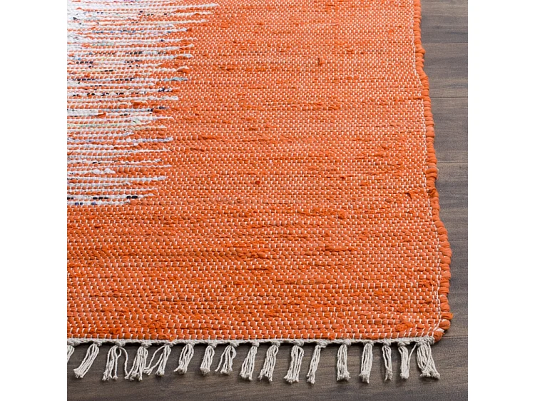 Tapis Neutre/Orange 122 X 183 cm - Saltillo