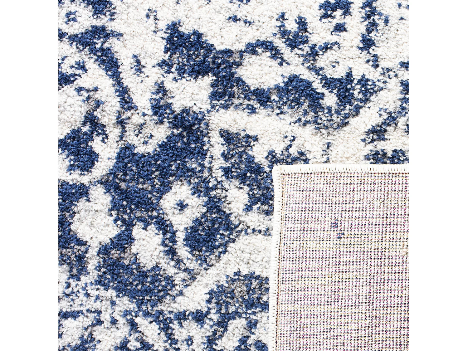 Tapis Neutre/Bleu Marine 201 X 279 cm - Merryl