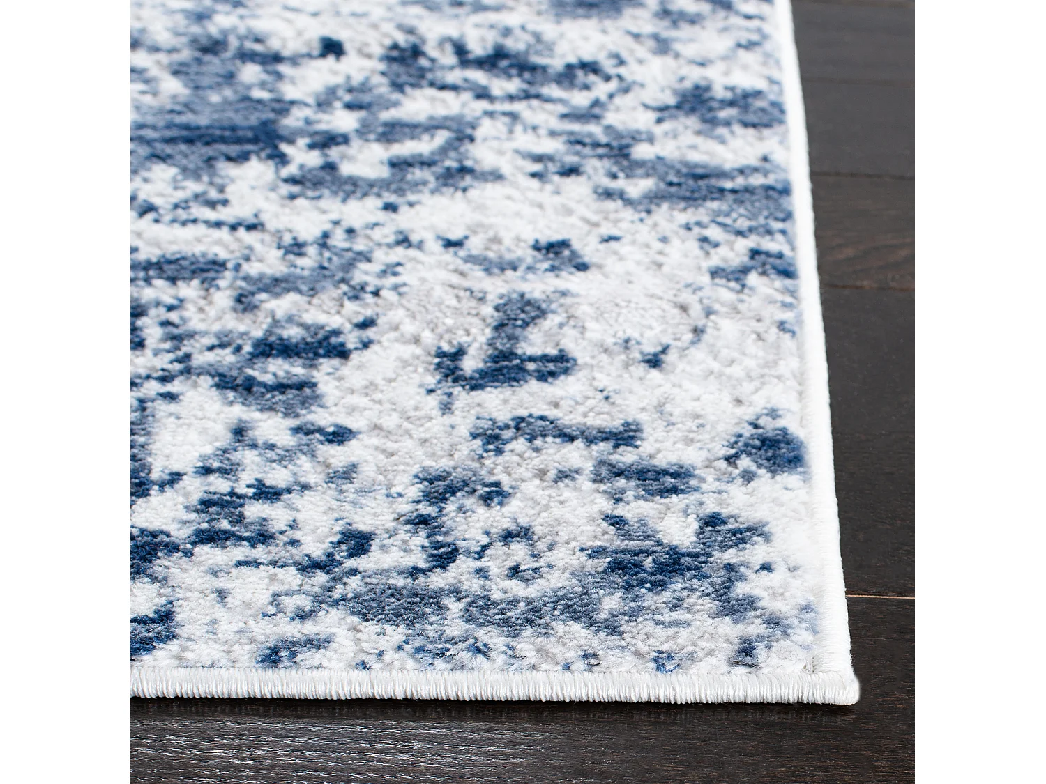 Tapis Marine/Gris 66 X 122 cm - Rhiannon