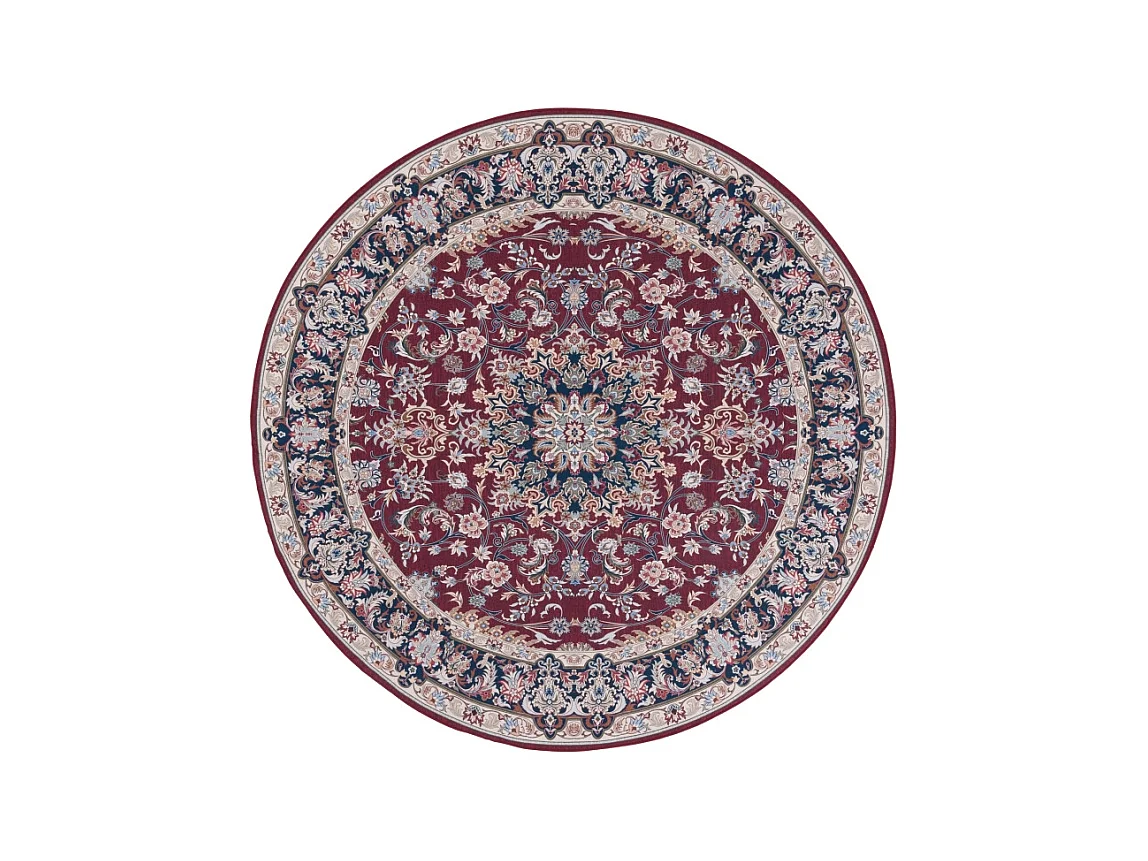 Tapis Rouge/Bleu Marine 183 X 183 cm - Serenade