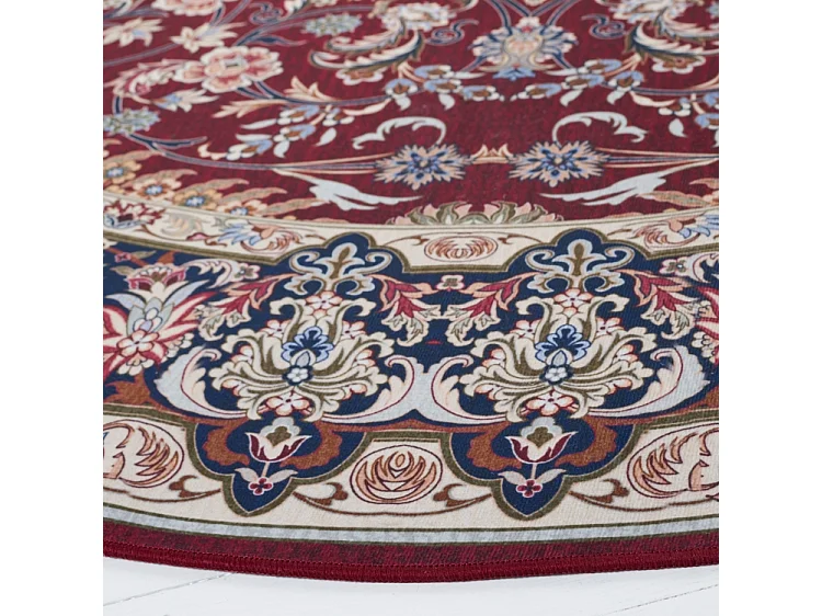 Tapis Rouge/Bleu Marine 183 X 183 cm - Serenade