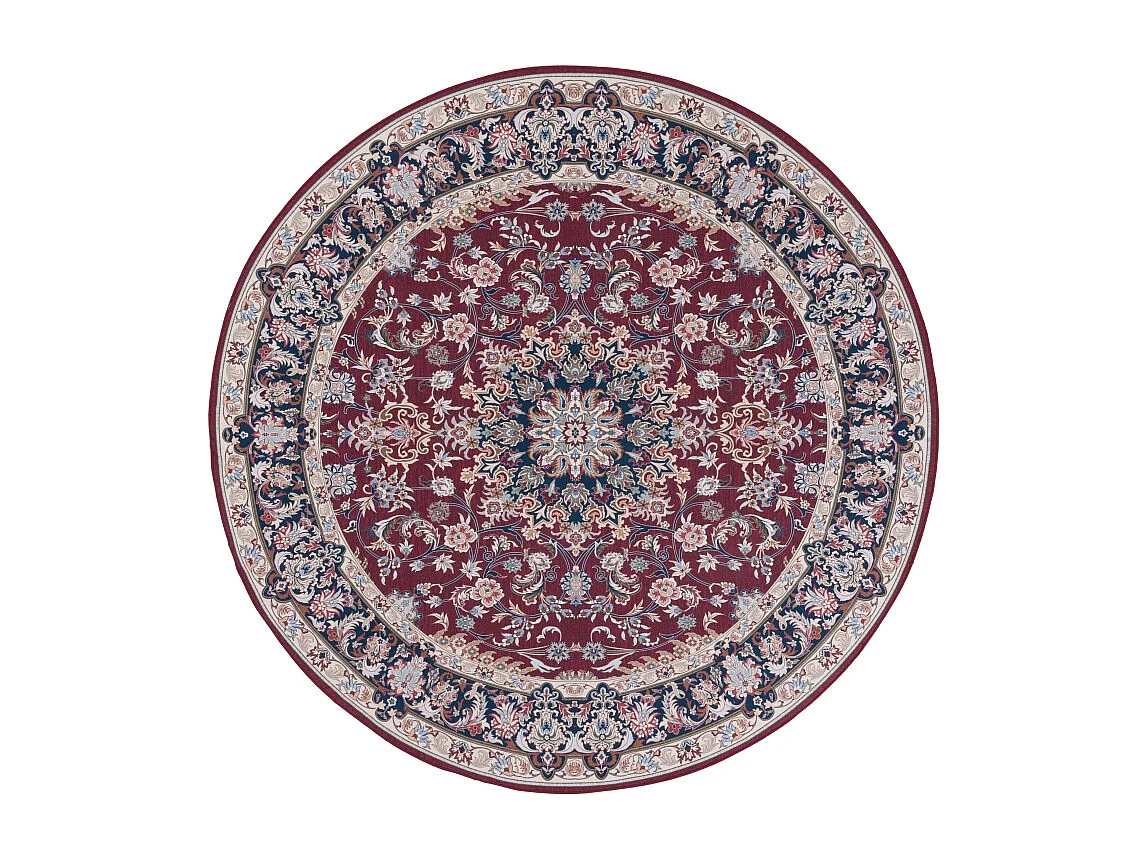 Tapis Rouge/Bleu Marine 183 X 183 cm - Serenade