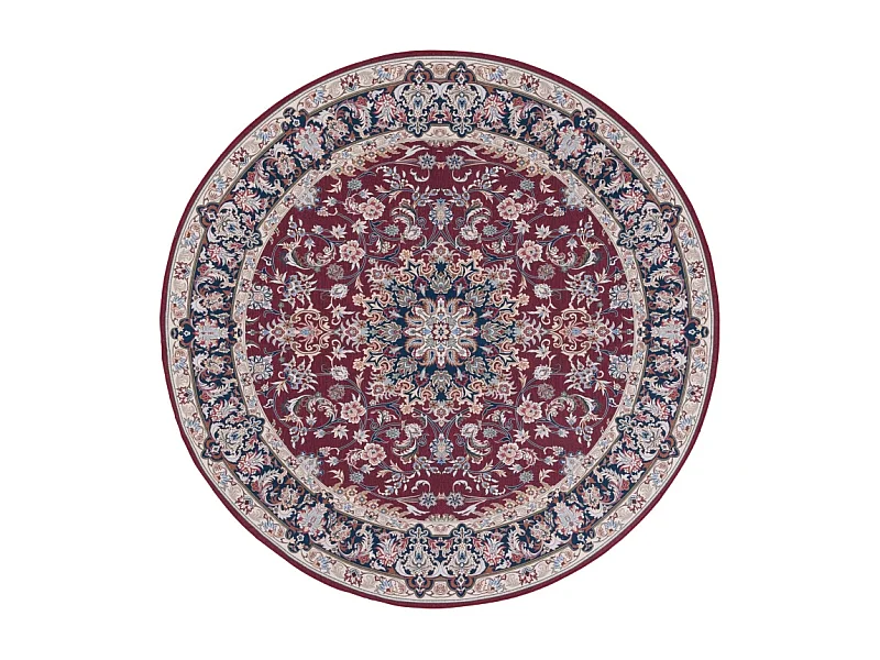 Tapis Rouge/Bleu Marine 183 X 183 cm - Serenade