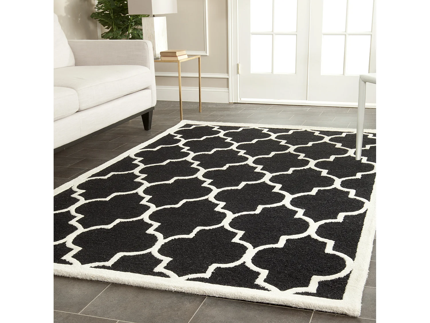 Tapis Noir/Neutre 183 X 274 cm - Sky