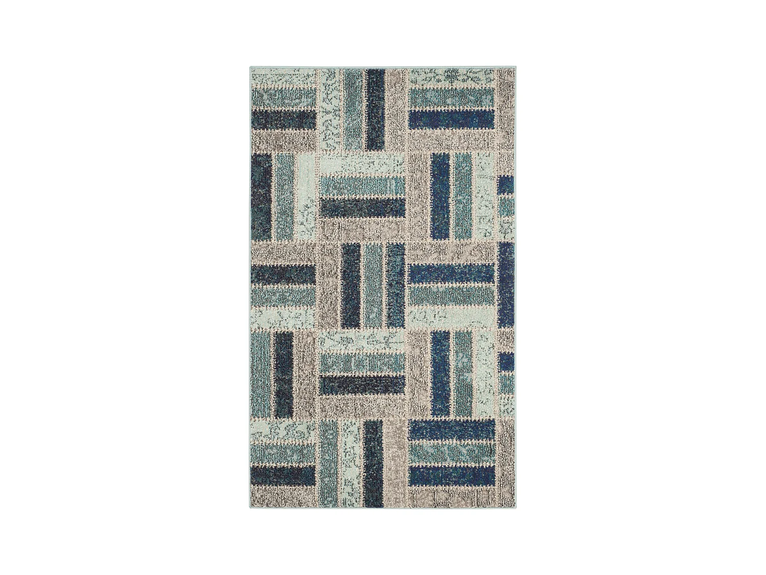 Tapis Gris/Bleu 122 X 170 cm - Jax