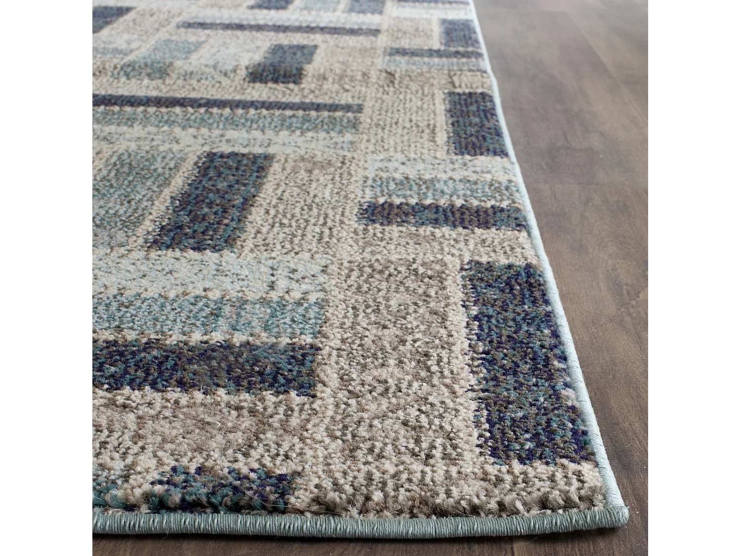 Tapis Gris/Bleu 122 X 170 cm - Jax