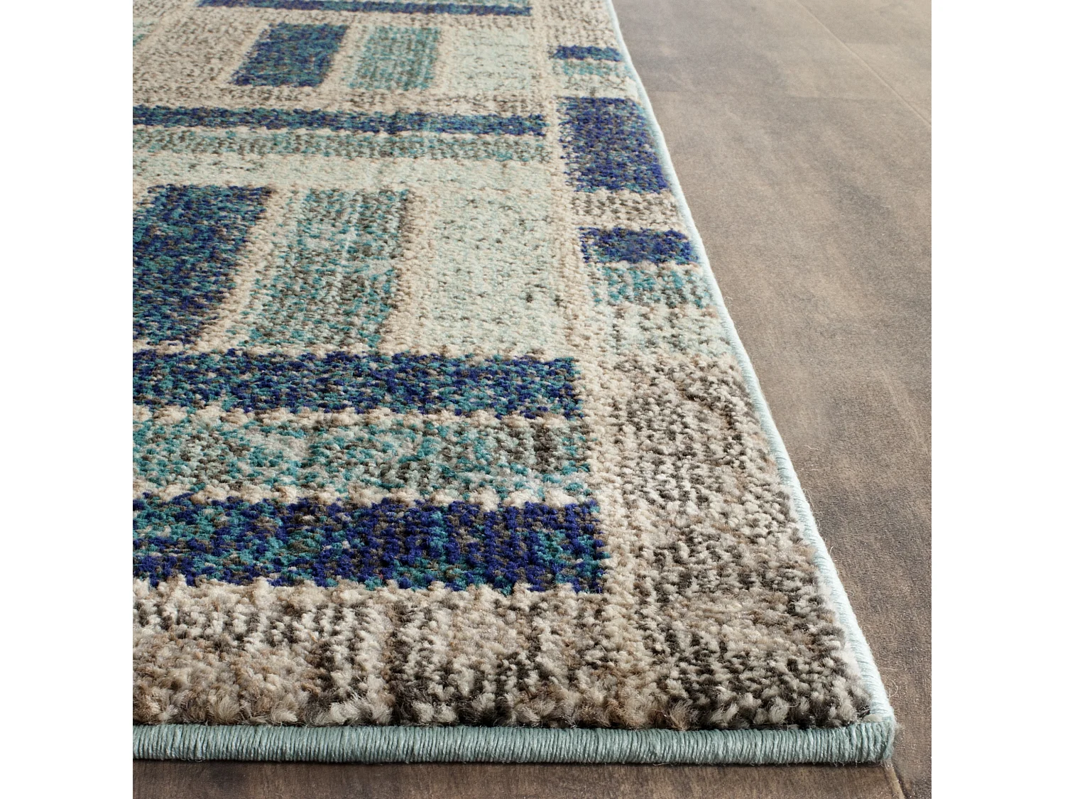 Tapis Gris/Bleu 122 X 170 cm - Jax