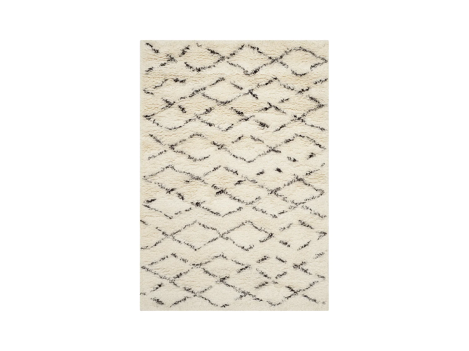 Tapis Blanc/Marron 91 X 152 cm - Cyrene