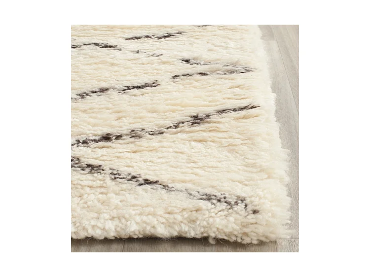 Tapis Blanc/Marron 91 X 152 cm - Cyrene