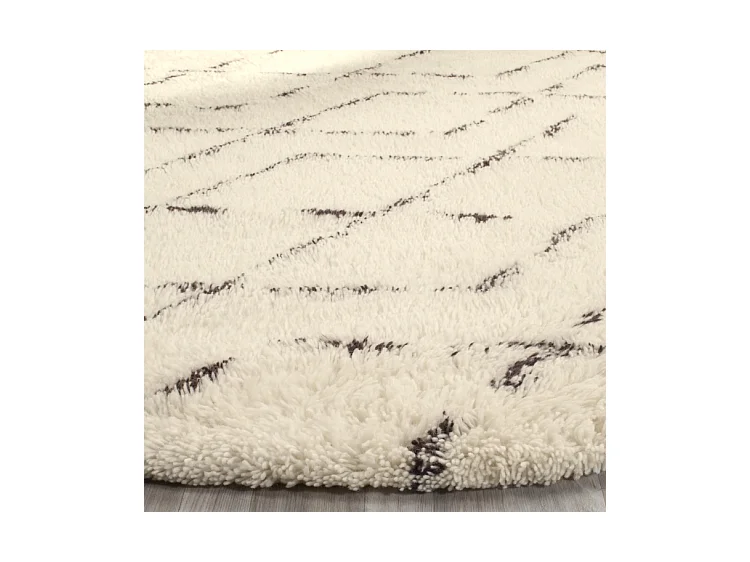 Tapis Blanc/Marron 91 X 152 cm - Cyrene
