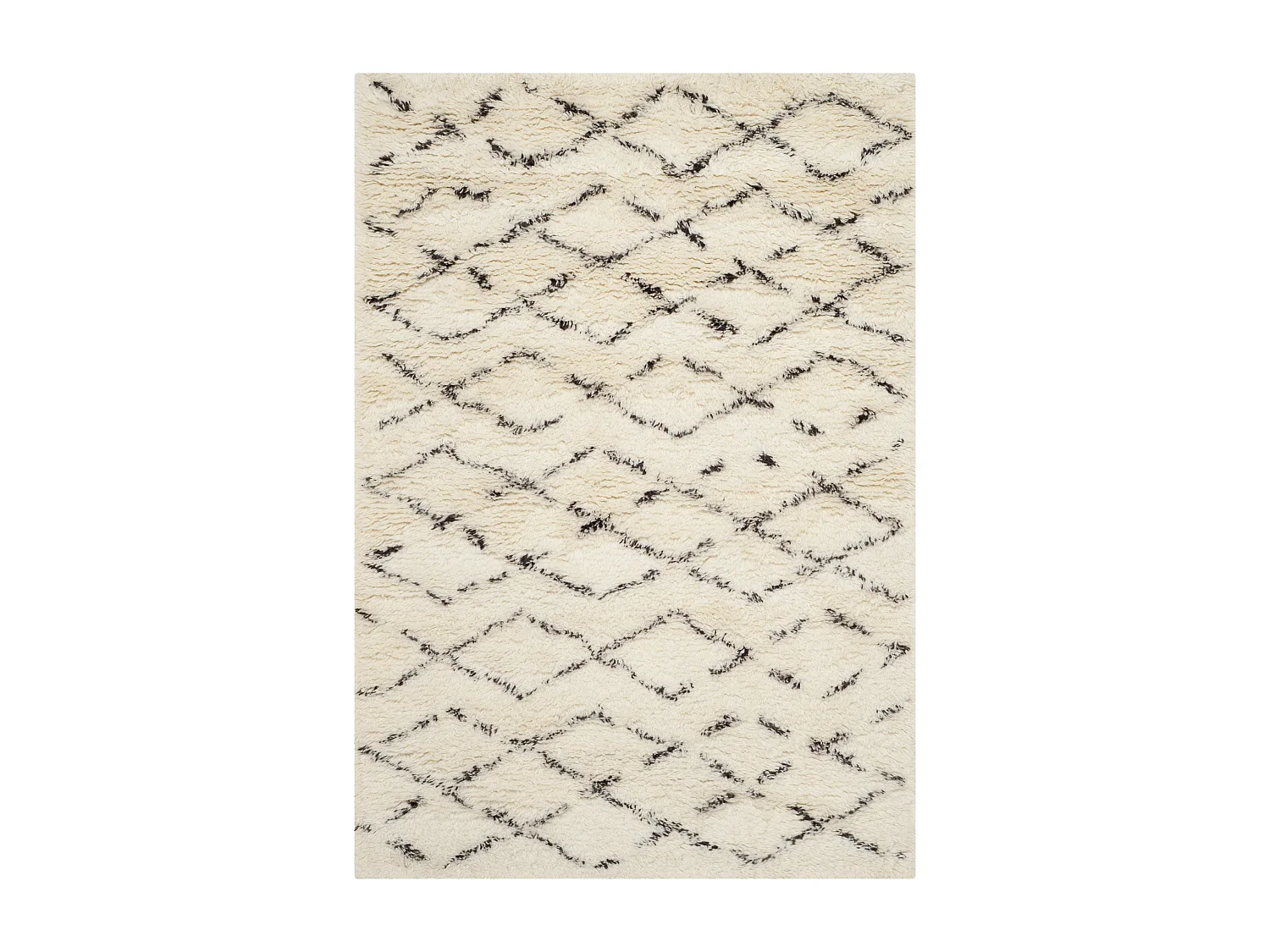 Tapis Blanc/Marron 91 X 152 cm - Cyrene
