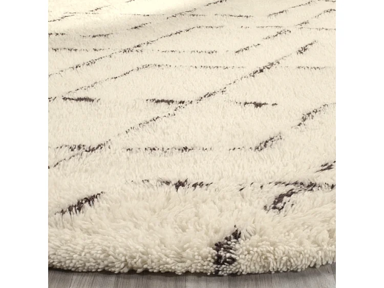 Tapis Blanc/Marron 91 X 152 cm - Cyrene
