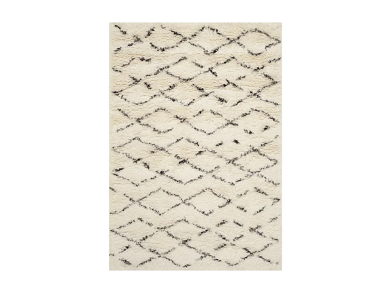 Tapis Blanc/Marron 91 X 152 cm - Cyrene