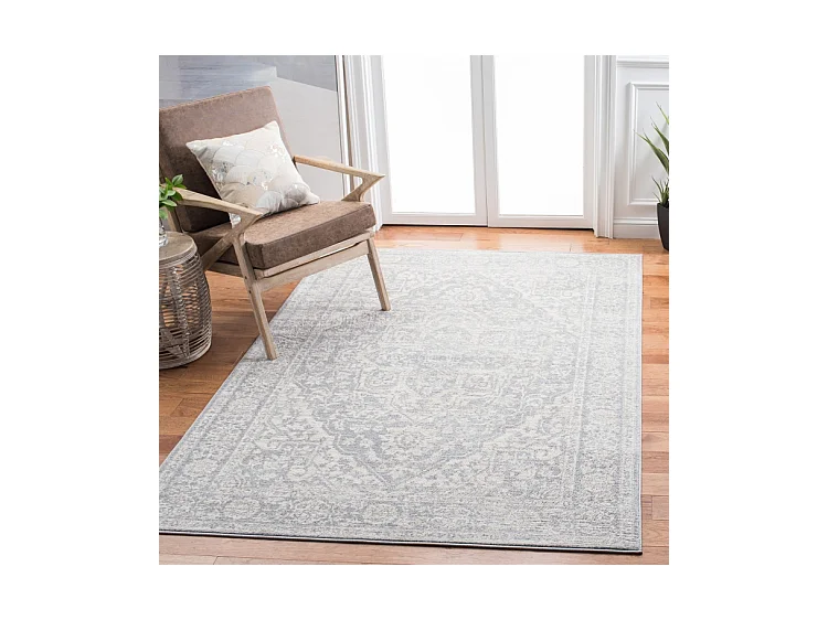 Tapis Gris clair/Ivoire 183 X 274 cm - Melany