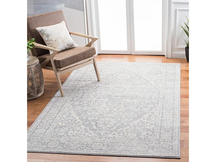 Tapis Gris clair/Ivoire 183 X 274 cm - Melany