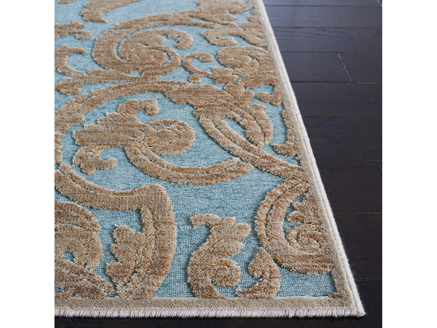 Tapis Neutre/Bleu 122 X 170 cm - Marigot
