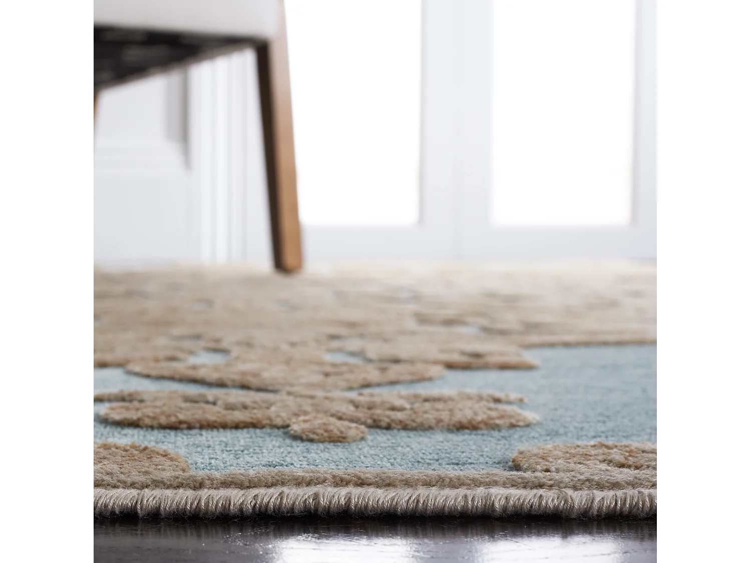 Tapis Neutre/Bleu 122 X 170 cm - Marigot