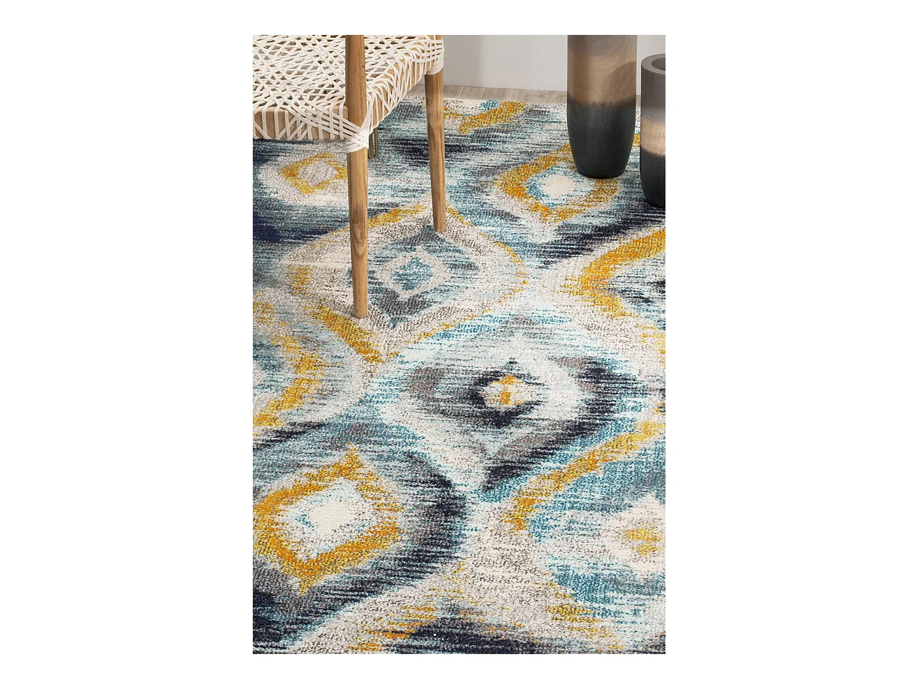 Tapis Bleu/Multicolore 235 x 335 cm - Vistoso