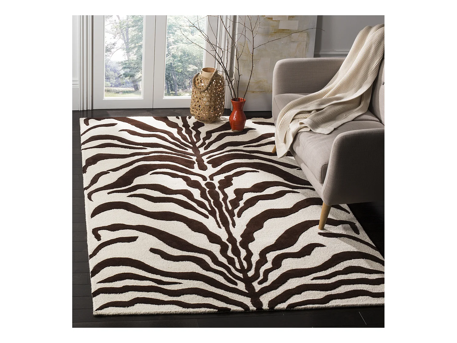 Tapis Neutre/Marron 183 X 274 cm - Nahla