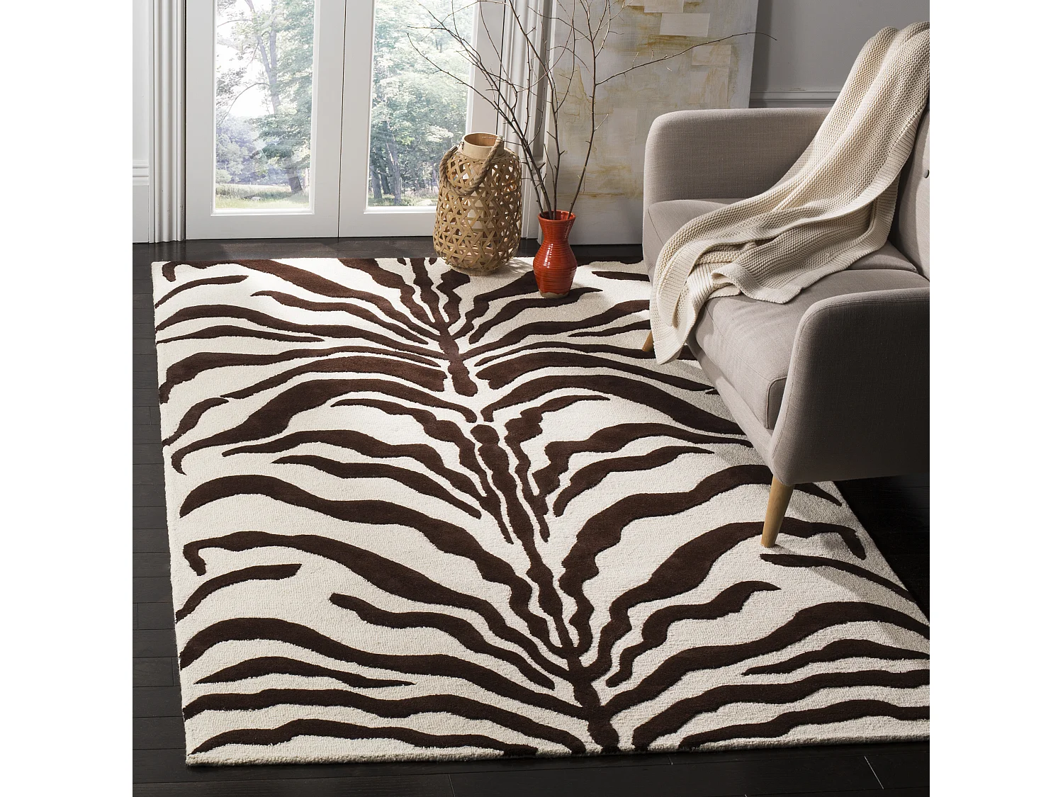 Tapis Neutre/Marron 183 X 274 cm - Nahla