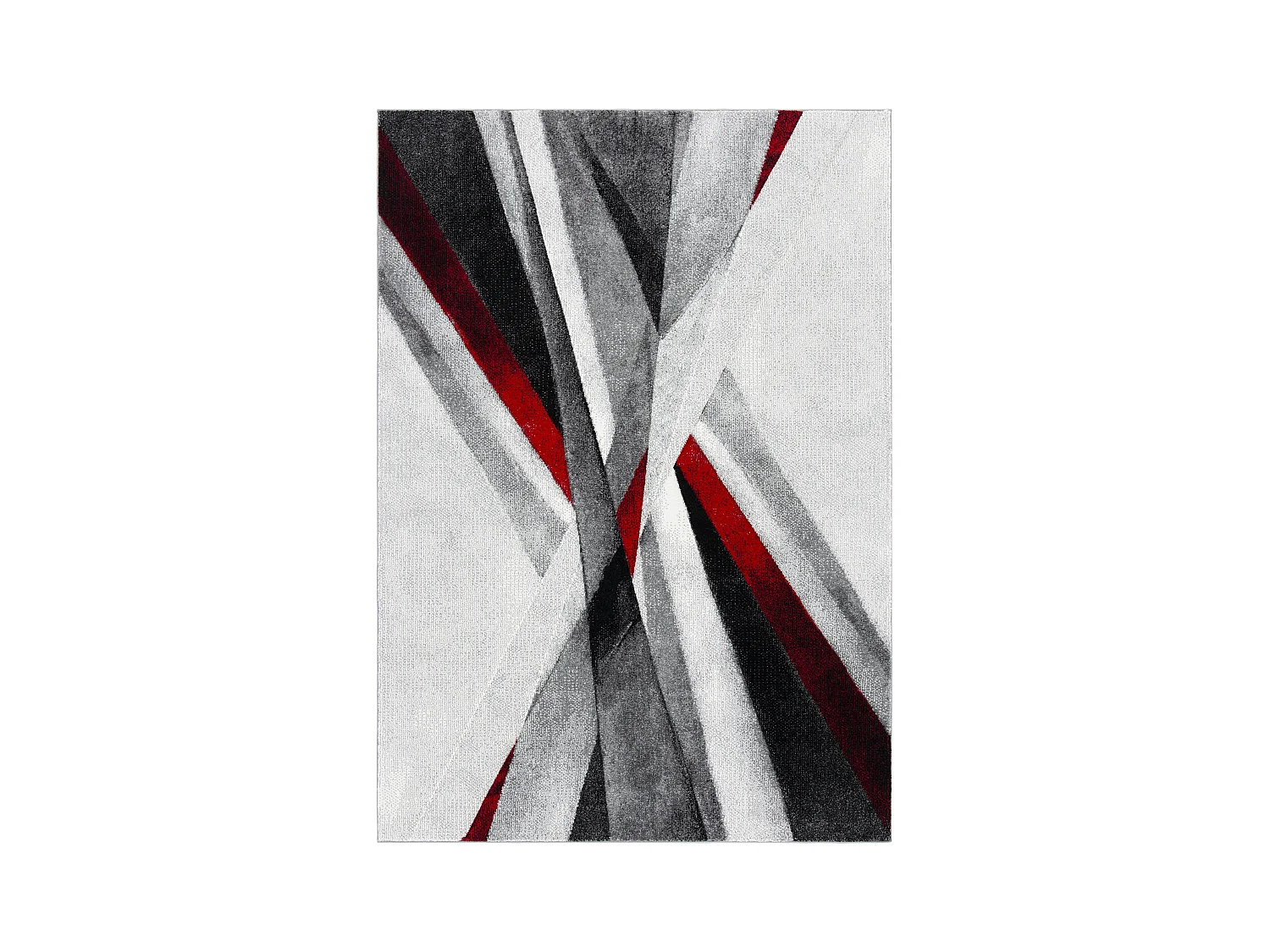Tapis Gris/Rouge 160 X 229 cm - Aubrey