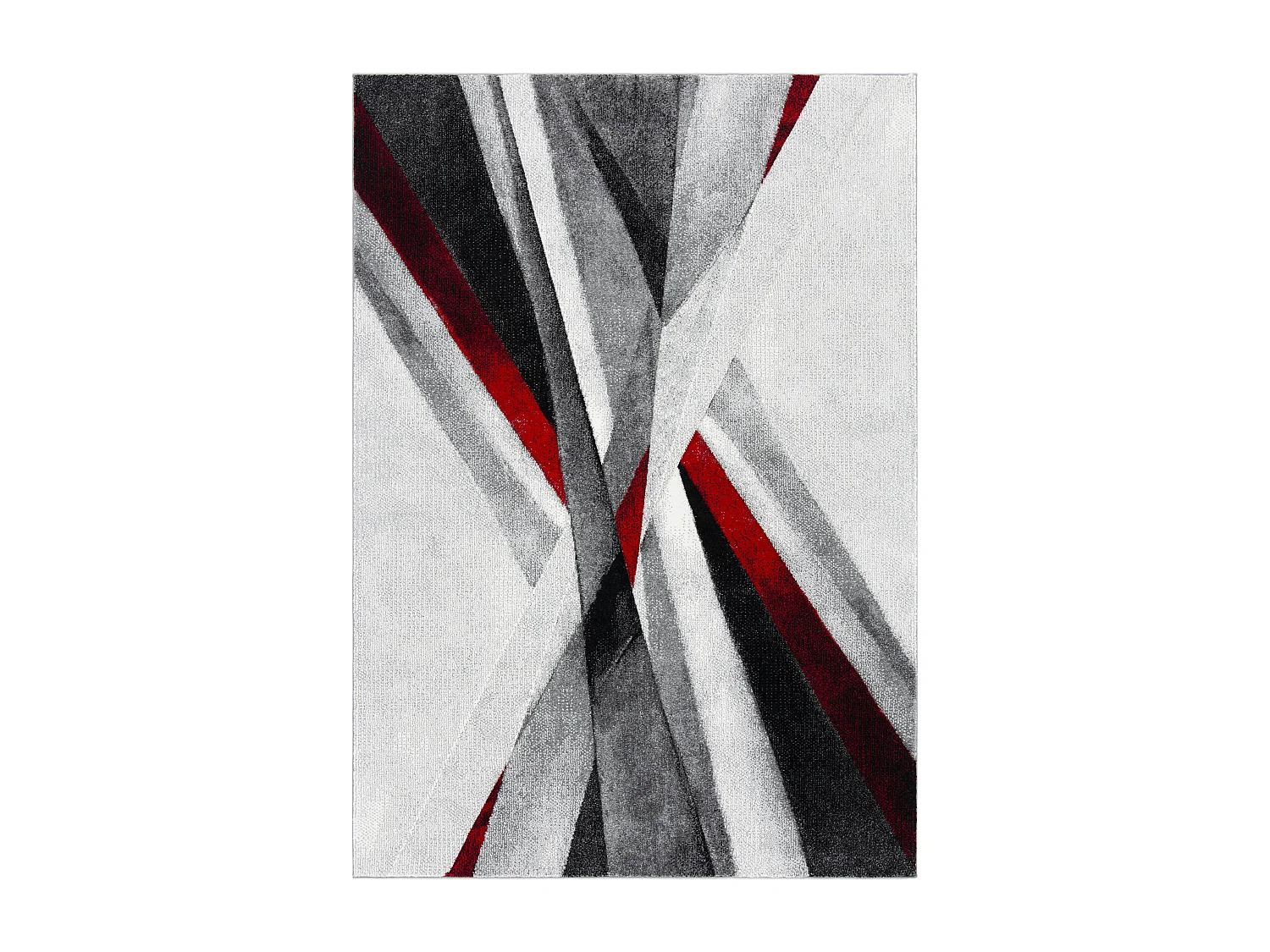 Tapis Gris/Rouge 160 X 229 cm - Aubrey