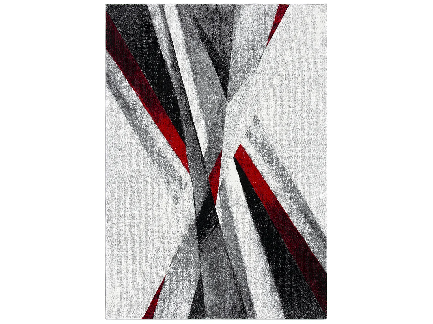 Tapis Gris/Rouge 160 X 229 cm - Aubrey
