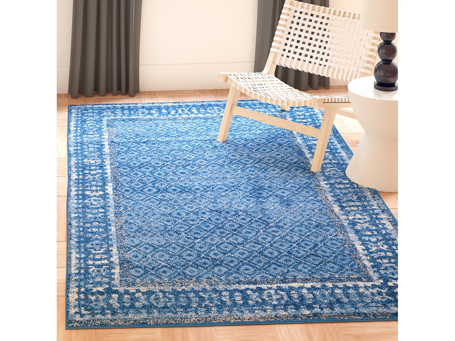 Tapis Bleu 91 X 152 cm - Royce