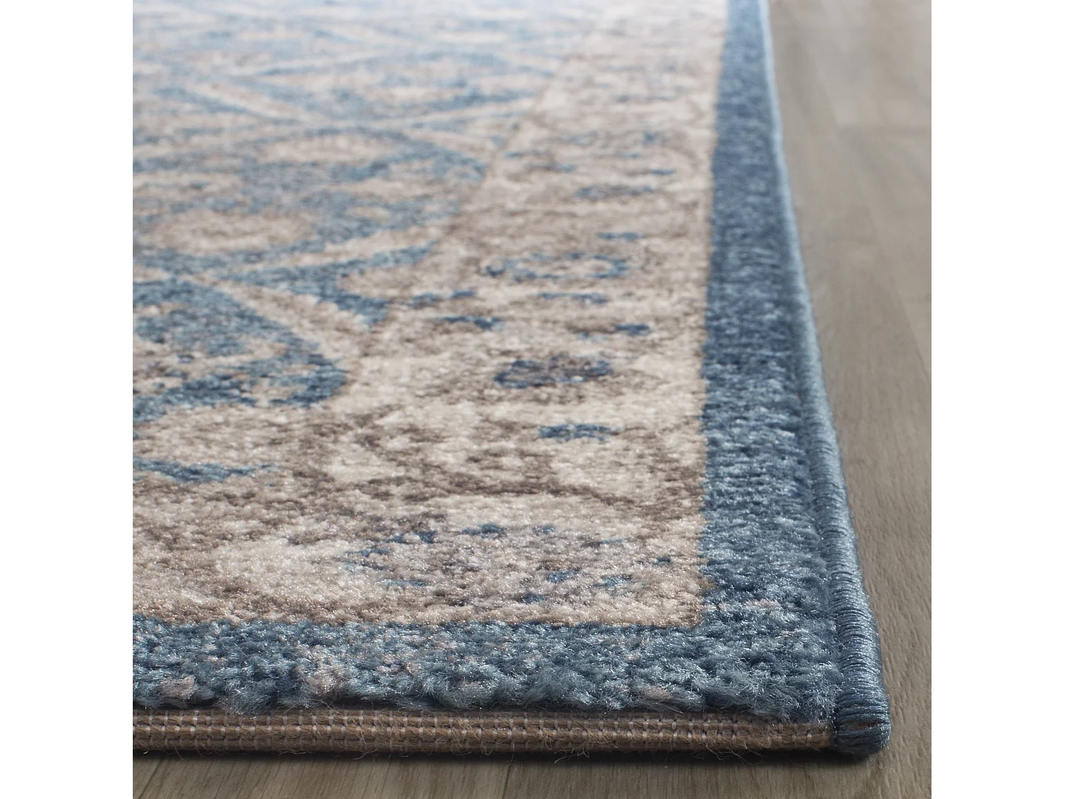 Tapis Bleu/Neutre 66 X 244 cm - Alysia