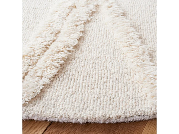 Tapis Ivoire/Marron 183 X 183 cm - Cyra