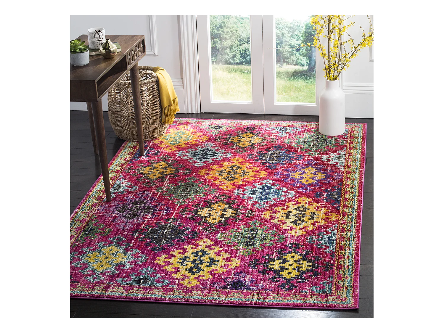 Tapis Rose/Multicolore 122 X 170 cm - Lunya