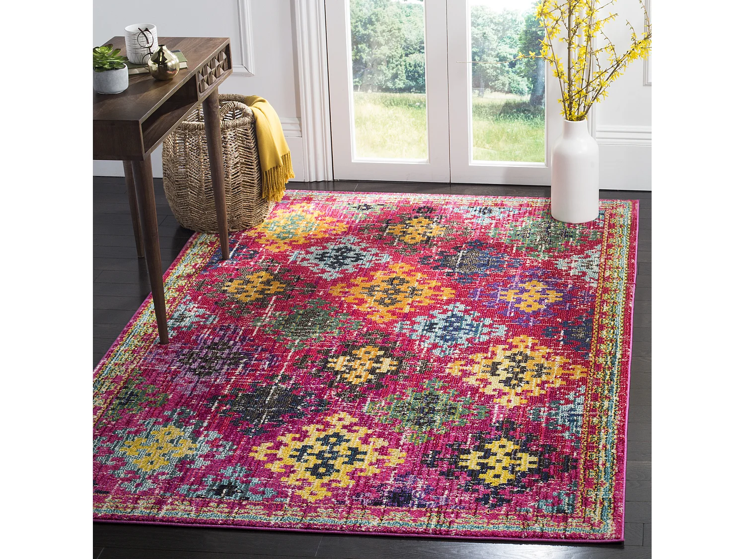 Tapis Rose/Multicolore 122 X 170 cm - Lunya