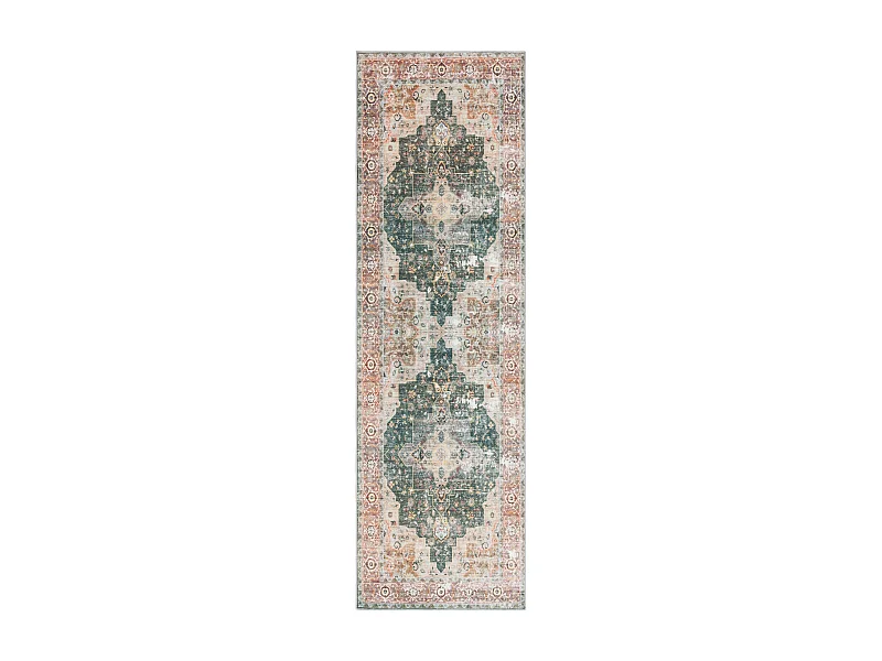 Tapis Vert/Marron 76 X 244 cm - Anouk