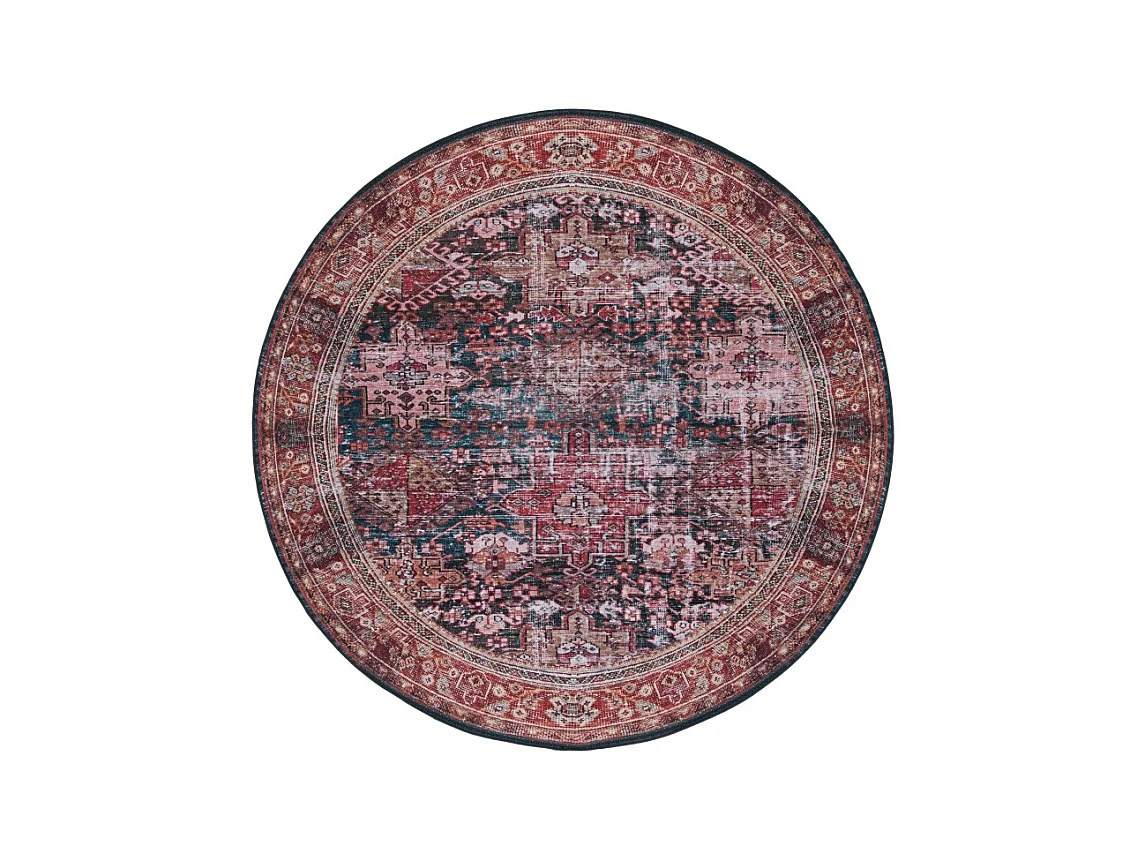 Tapis Rouge/Vert 183 X 183 cm - Romilly