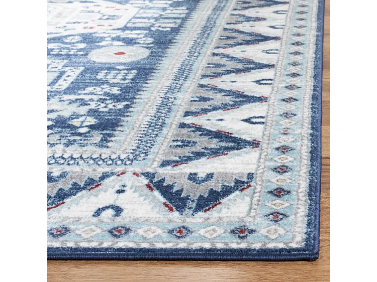 Tapis Bleu/Neutre 122 X 183 cm - Kara