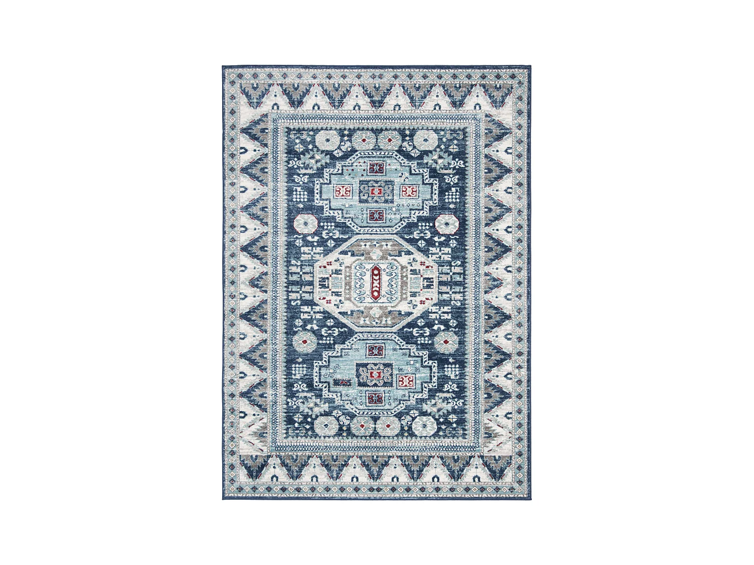 Tapis Bleu/Neutre 122 X 183 cm - Kara