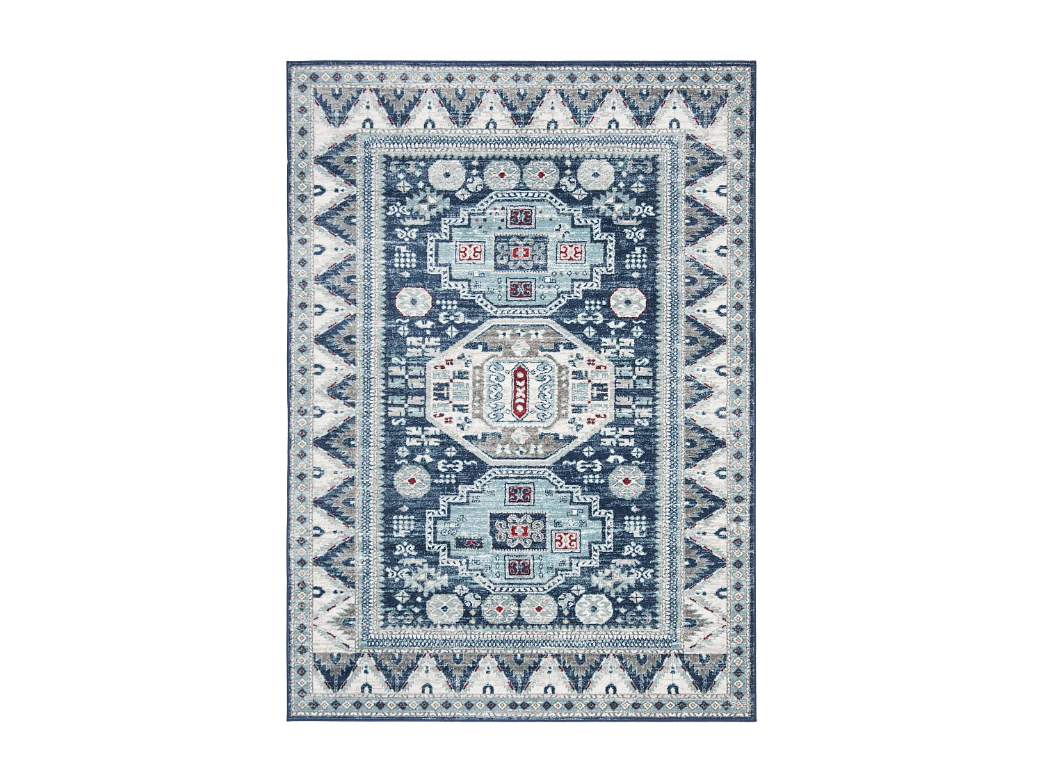 Tapis Bleu/Neutre 122 X 183 cm - Kara