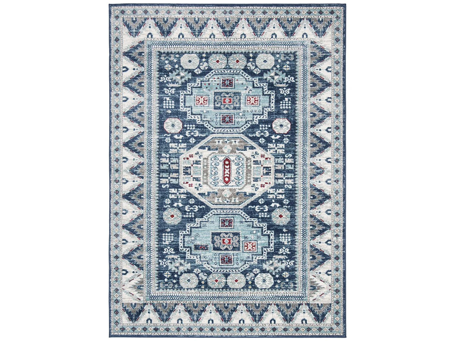 Tapis Bleu/Neutre 122 X 183 cm - Kara