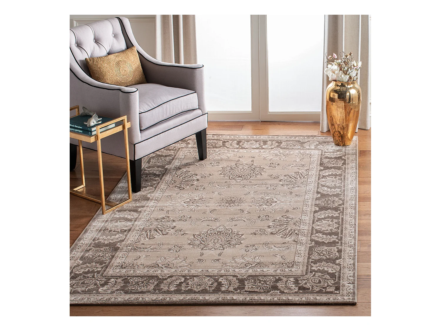 Tapis Neutre/Marron 155 X 229 cm - Darcy