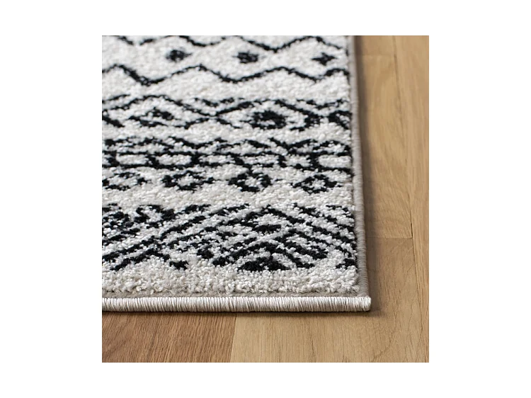 Tapis Neutre/Noir 160 X 229 cm - Makayla