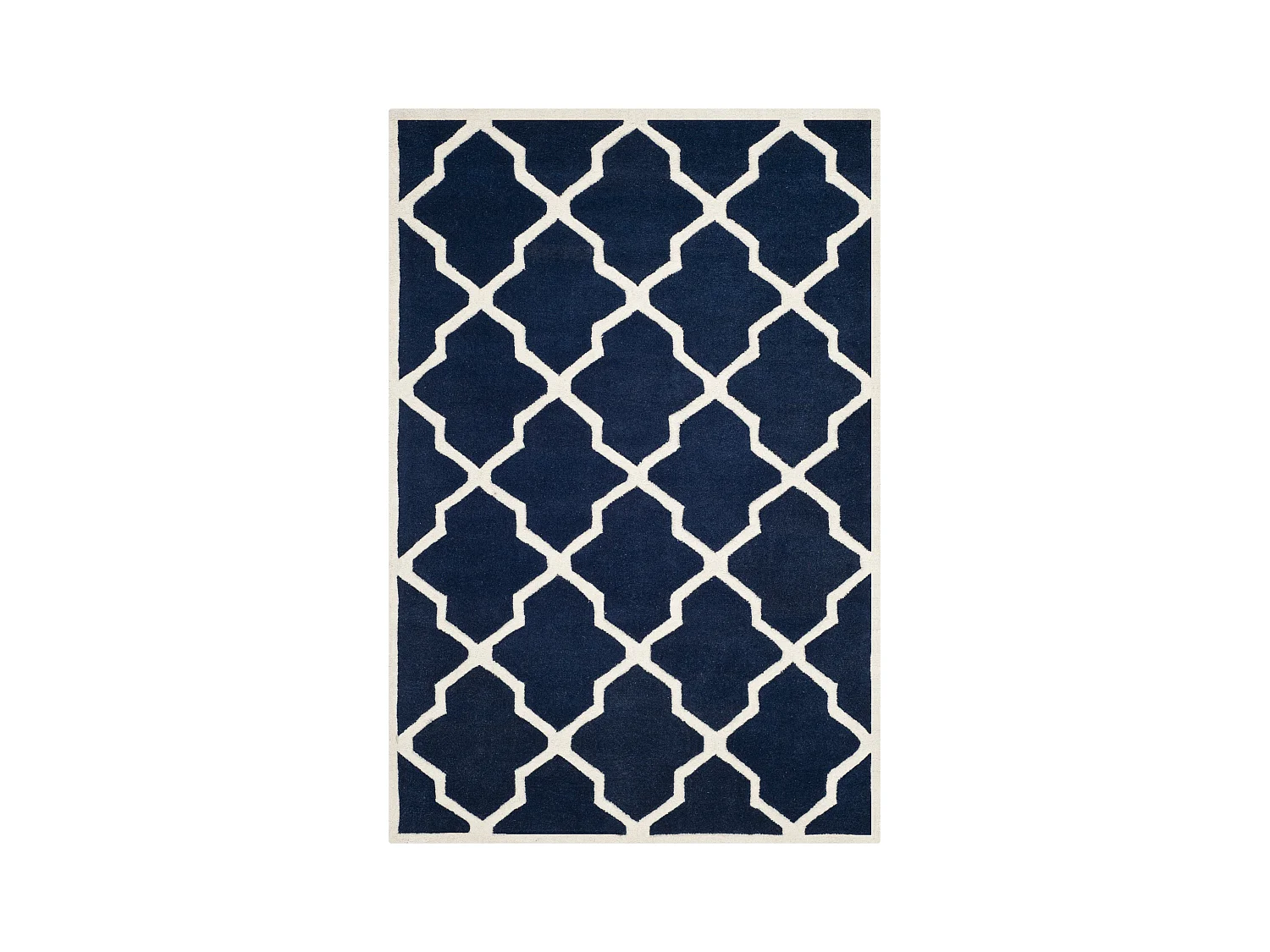 Tapis Bleu Marine/Neutre 122 X 183 cm - Carbone