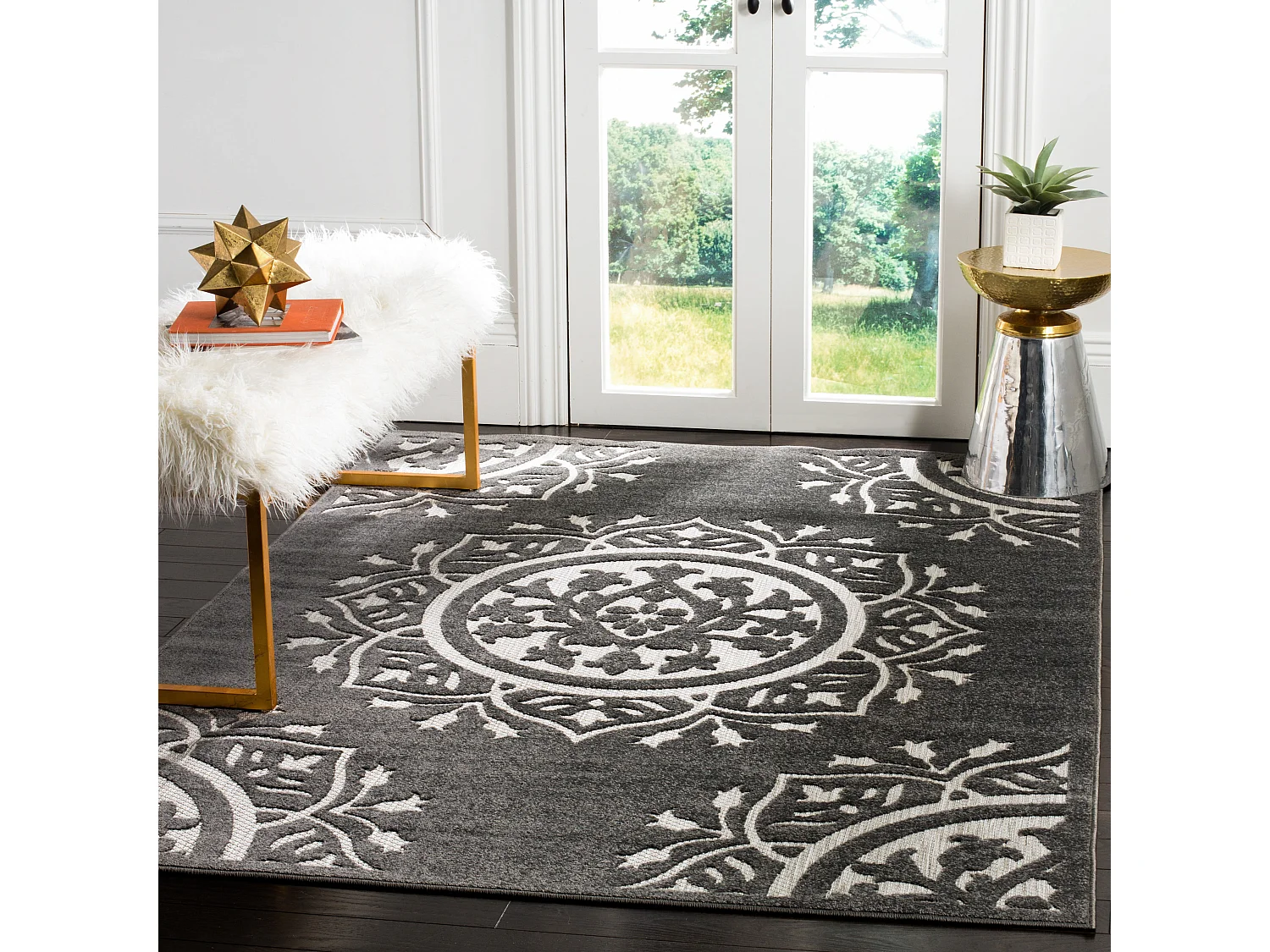 Tapis Gris/Neutre 201 X 290 cm - Delancy